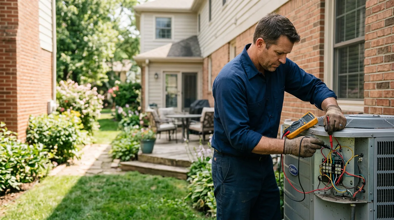 HVAC technician working near Foothill Ranch, CA
